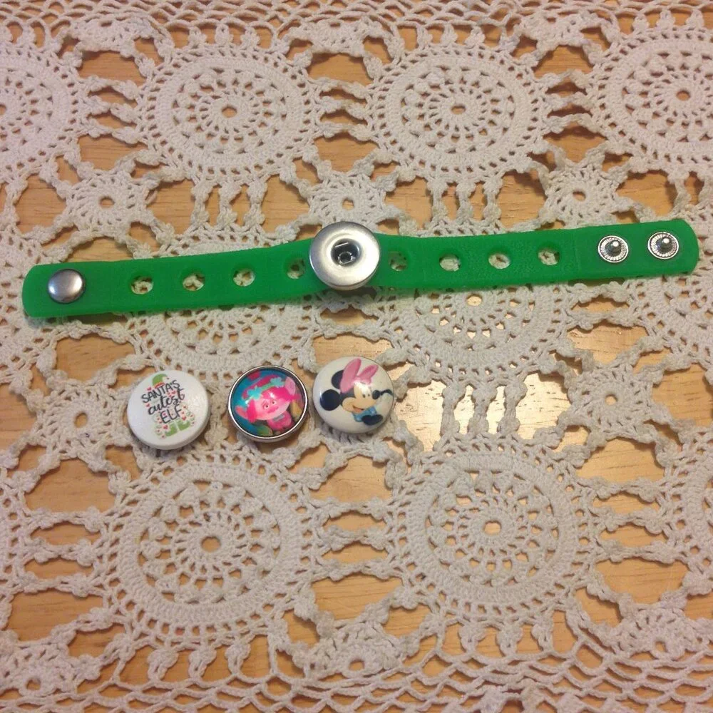Snap Jewelry Bracelet with Snap Buttons